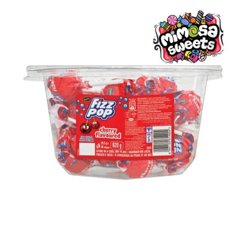 Beacon Fizz Pop Cherry Lollipops 40's