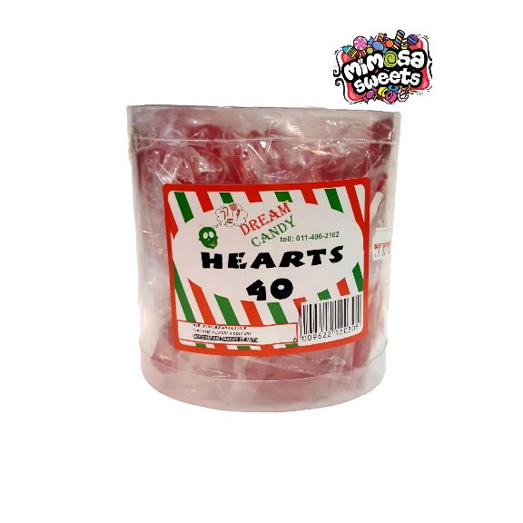 Dream Candy Hearts Lollipops 40's MIMOSA SWEETS