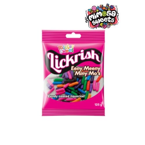 Mister Sweet Lickrish Eeny Meeny Miny Mo's 125g