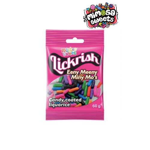 Mister Sweet Lickrish Eeny Meeny Miny Mo's 60gx24
