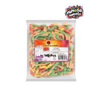 King Candy Gummy Sour Worms 1kg