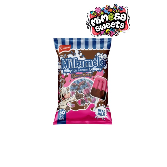 Richester Milkimelo Choc A Berry Lollipops 50's - MIMOSA SWEETS