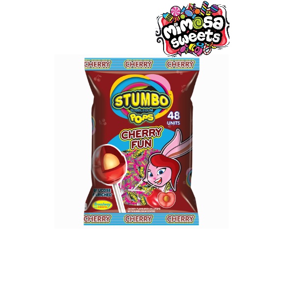 Stumbo Lollipops Cherry Fun 48 s MIMOSA SWEETS Stumbo Lollipops Cherry Fun 48 s MIMOSA SWEETS