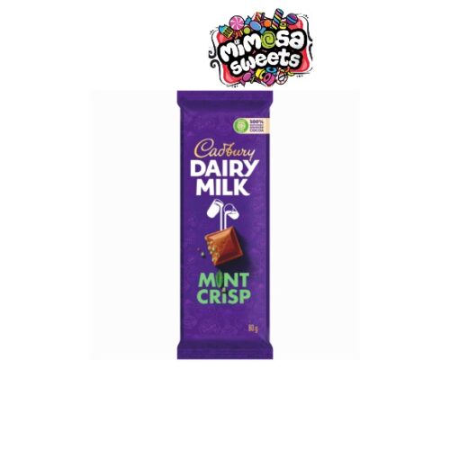 Cadbury Dairy Milk Mint Crisp Slab 80gx12