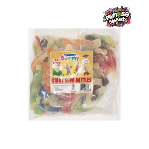 Cartoon Candy Yummy Gummy Giant Soda Bottles 50's