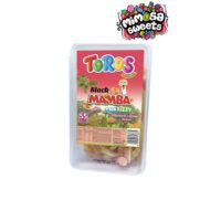 Toros Gummy Jelly Black Mamba Sour Fizzy Strawberry & Orange Tub 55's