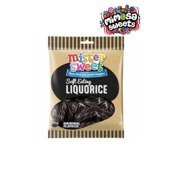 Mister Sweet Soft Eating Liquorice Original 175g - MIMOSA SWEETS