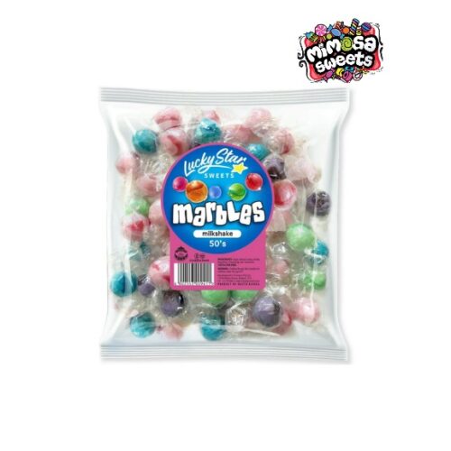 Baxtons Lucky Star Sweets Marbles Milkshake 50's