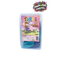 Toros Gummy Jelly Monster Tongues Sour Fizzy Cherry & Blackcurrant Tub 50's