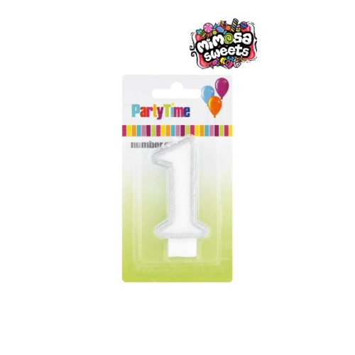 Party Time Number Candle Number 1