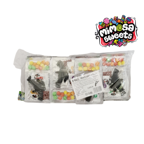 Black Pistol Toy With Candy 12's
