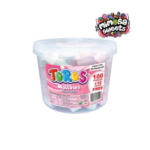 Oya Toros Mallows Bucket Pink & White 100's