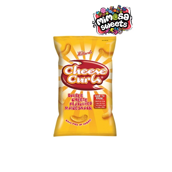 Willards Cheese Curls 150g - MIMOSA SWEETS