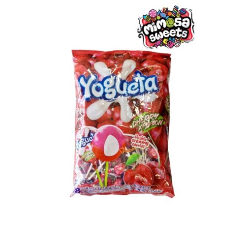 Aldor Yogueta Cherry Xplosion Lollipops 48's