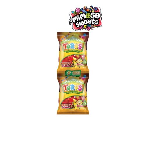 Toros Gummy Fruit Sweet 80gx24 (40gx2 Pack)