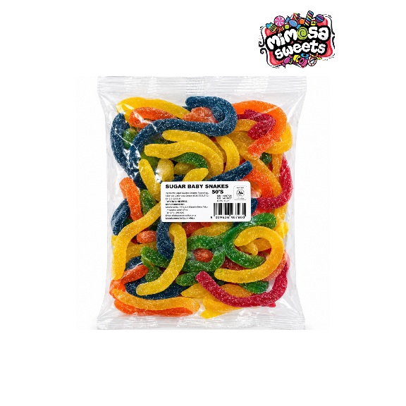 Cartoon Candy Yummy Gummy Sugar Baby Snakes 50's