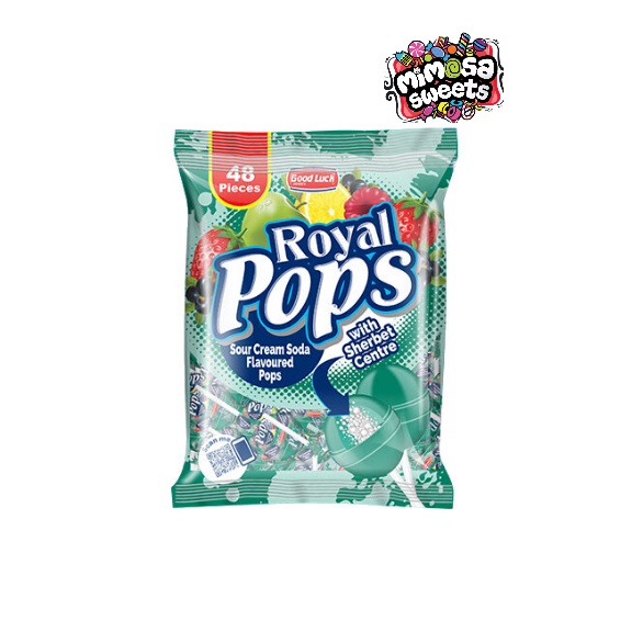 Good Luck Sweets Royal Pops Sour Cream Soda 48's