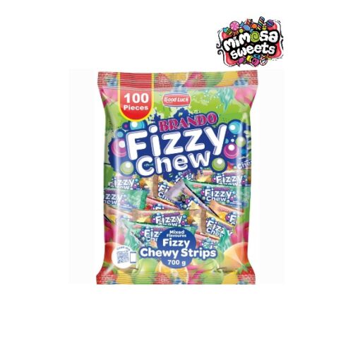 Good Luck Sweets Brando Fizzy Chew Assorted 100's