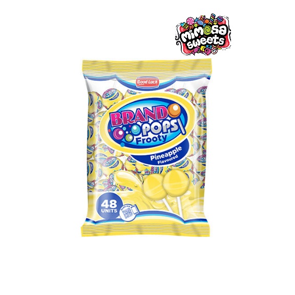 Good Luck Sweets Brando Pops Pineapple 48's