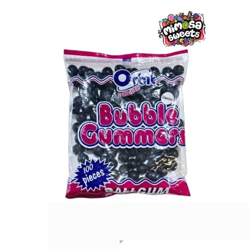 Orbit Bubble Gummers Ballgum Liquorice 100's