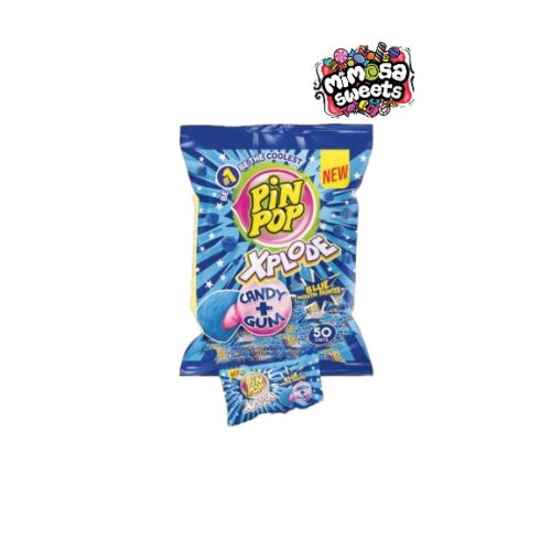 Aldor Pin Pop Xplode Candy + Gum Blue Mouth Painter 50's