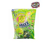 Aldor Pin Pop Maxx Mouth Painter Green Lollipops 48's