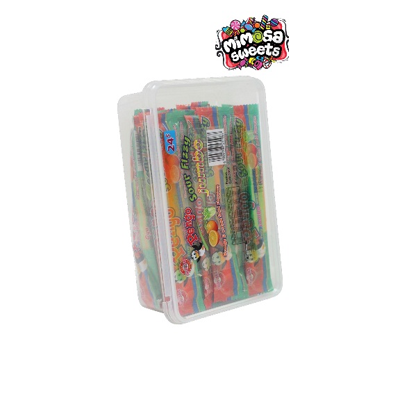 Oya Pengo Sour Fizzy Jumbo Orange & Cream Soda Tub 24's