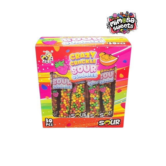 Bee Crazy Crackle Sour Gummies 30's