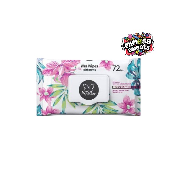 Papilion Wet Wipes Tropic Flower 72's