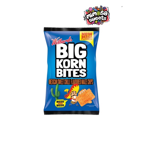 Willards Big Korn Bites Mexican Sweet Chilli 120g