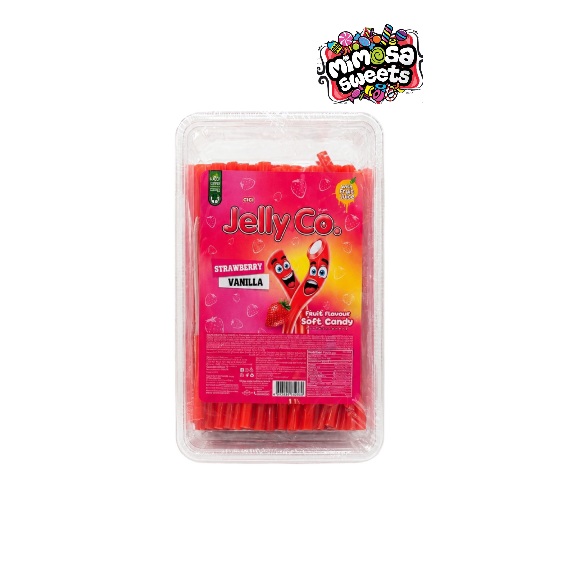Cici Jelly Co Liquorice Pencils Strawberry Vanilla 100's