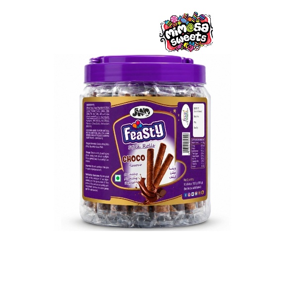 Jwd Feasty Wafer Stick Roll Chocolate 50's