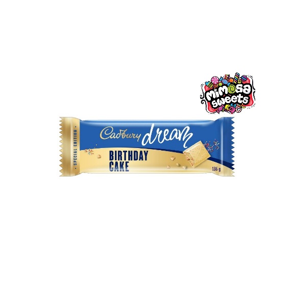 Cadbury Dream Birthday Cake Slab 136gx20