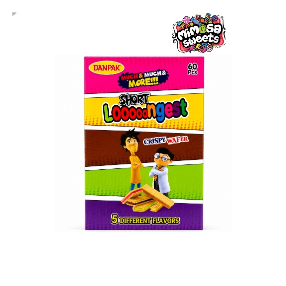 Danpak Short Looooongest Crispy Wafers 60's
