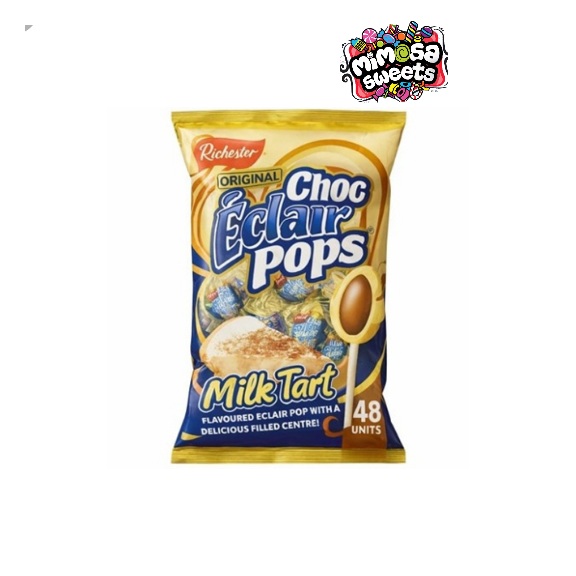 Richester Choc Eclair Pops Milk Tart Lollipops 48's