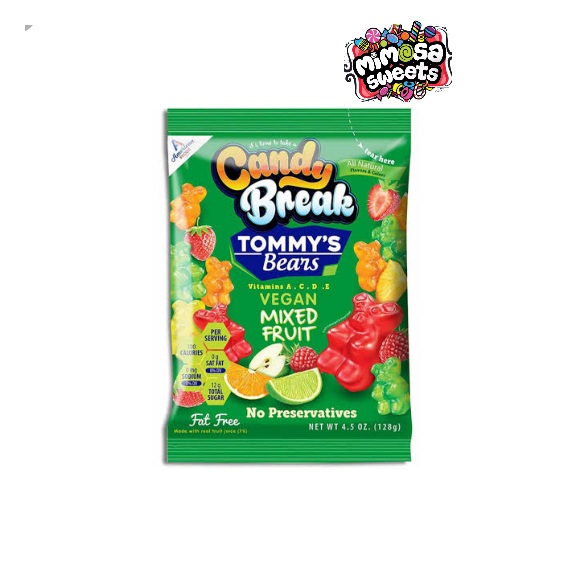 Candy Break Tommys Bears Mixed Fruit 128g