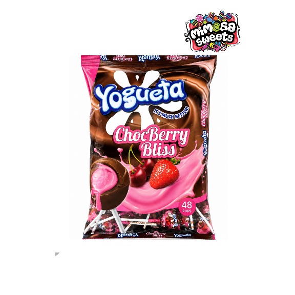 Aldor Yogueta Choc Berry Bliss Lollipops 48's
