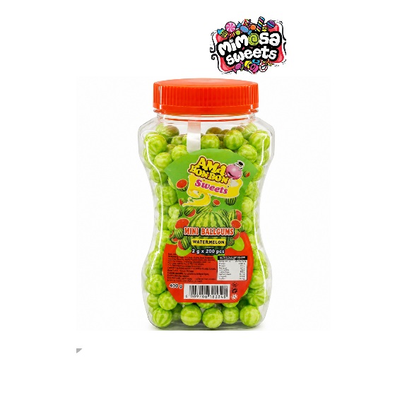 Ama Bom Mini Gum Balls Jar Watermelon 200's