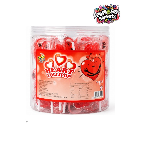 Bee Heart Lollipops 50's