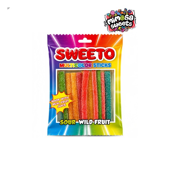 Sweeto Sour Sticks Multicolour 80gx12
