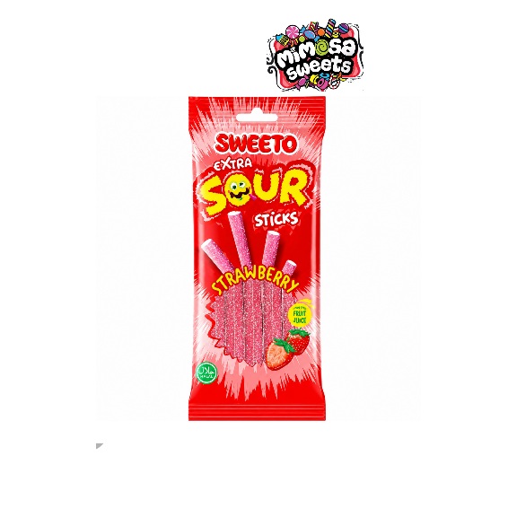 Sweeto Sour Sticks Strawberry 75gx12