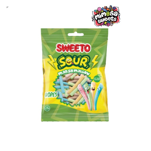 Sweeto Sour Marshmallow Ropes 100g