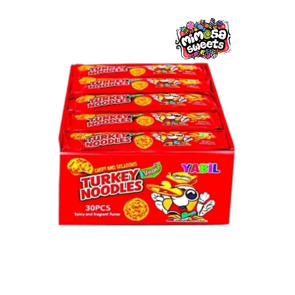Yabil Turkey Noodles Snack Red 20gx30