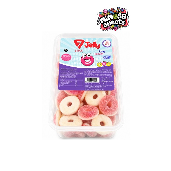 7 Stick Jelly Ring Strawberry 900g