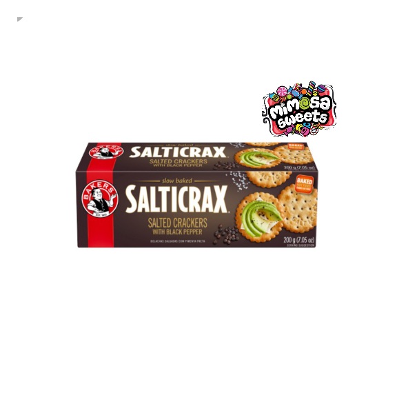 Bakers Salticrax Black Pepper 200g