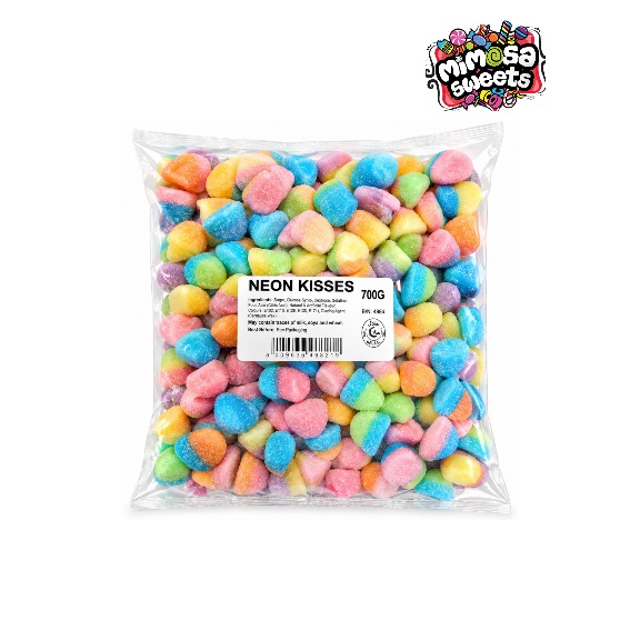Cartoon Candy Yummy Gummy Neon Kisses 700g