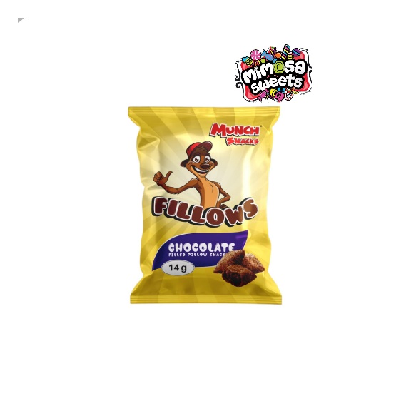Munch Snacks Fillows Chocolate 14gx50