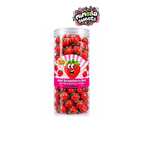 Ama Bom Mini Strawberry Ball Gummy 200's