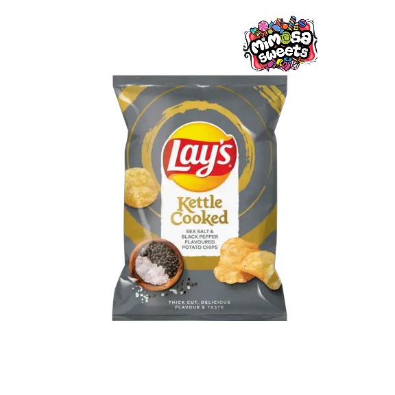 Simba Lays Kettle Cooked Sea Salt & Black Pepper 120g