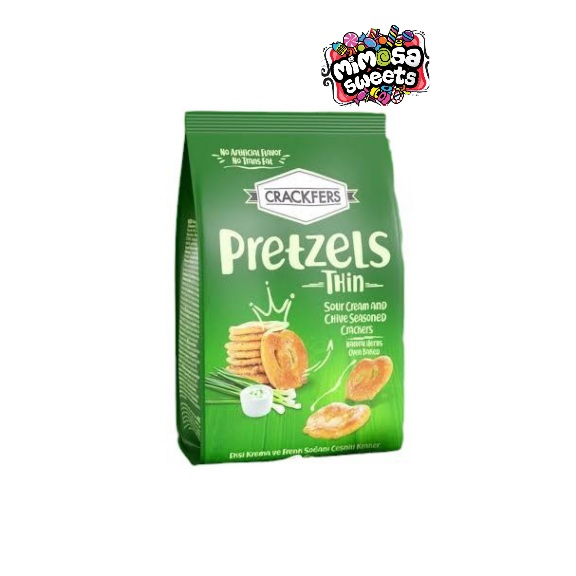 Bifa Crackfers Pretzels Thin Sour Cream And Chive 150g